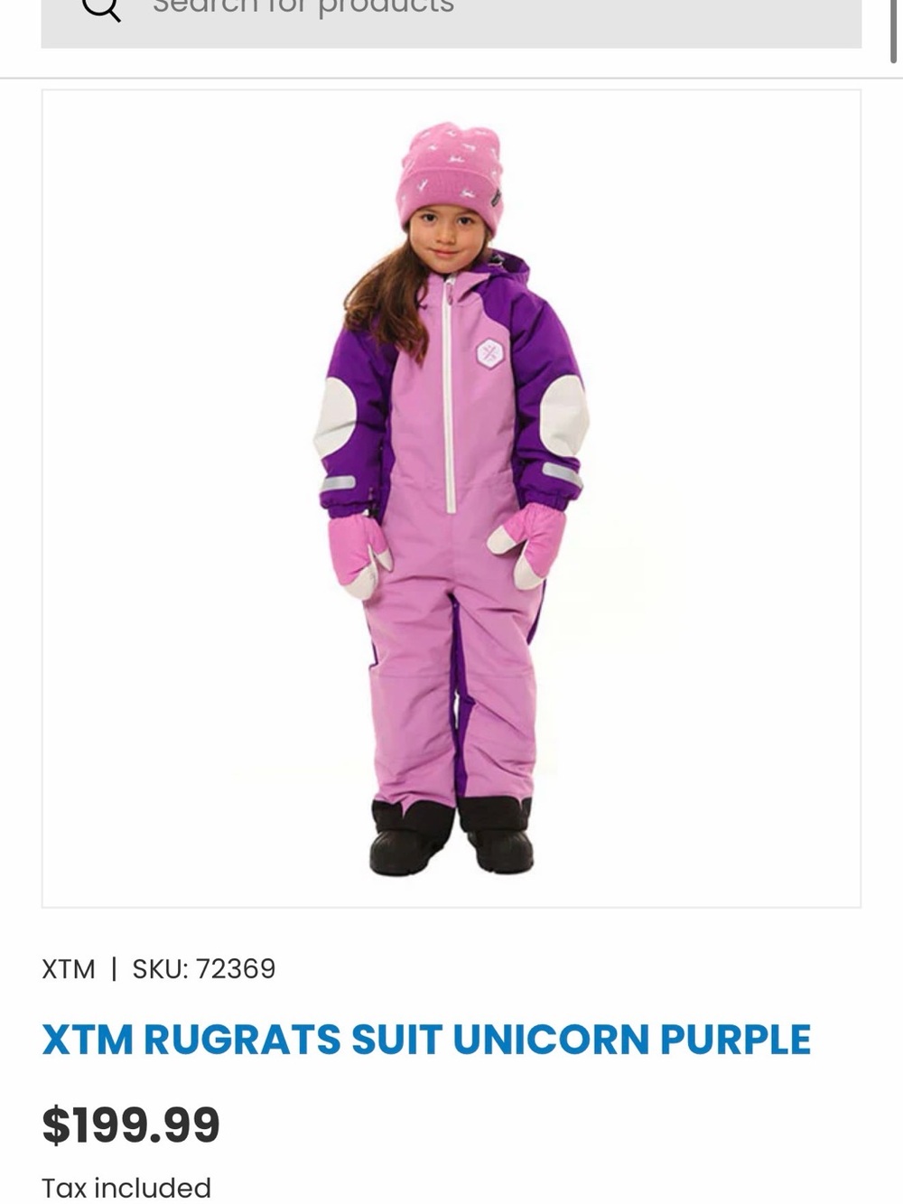 Kids' Rugrats One-Piece Snow Suit - Pink & Purple